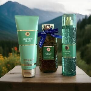 Bath & Body Works PISTACHIO GLAZE set Body Cream, Body Wash, Fragrance Mist